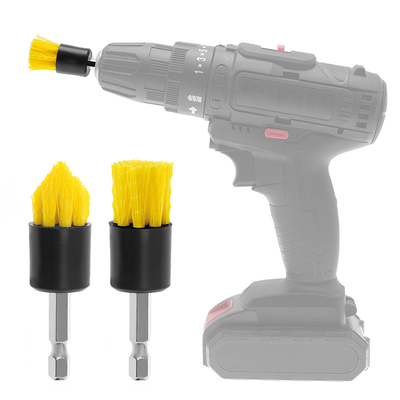 2pcs 多機能の電気スピンスクルーバー 掃除ブラシ ドリルブラシセット